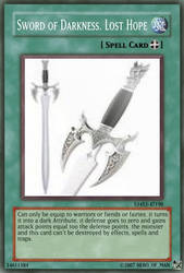 YGO Card. Sword of darkness