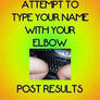 typing elbow