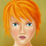 Red hair girl portrait