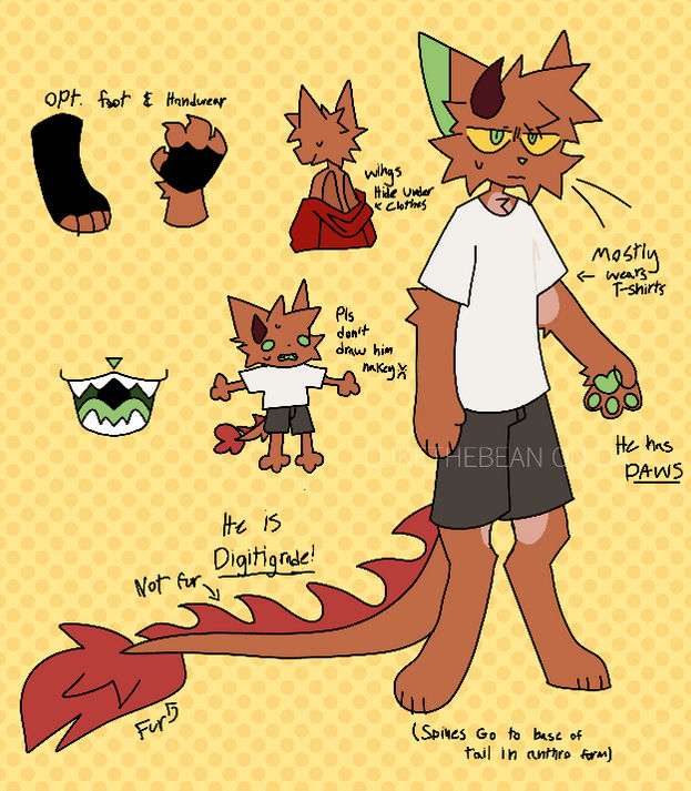 Kai anthro ref by LukeTheBean on DeviantArt