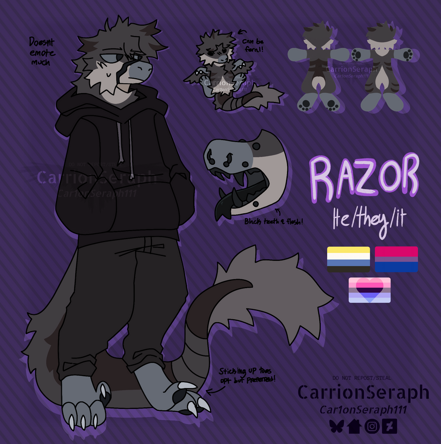Cartoon Razor Rng Razor ref (UPDATED) by Carr1onSeraph on DeviantArt