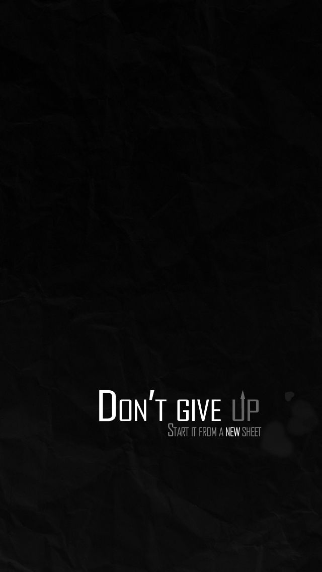 dont give up