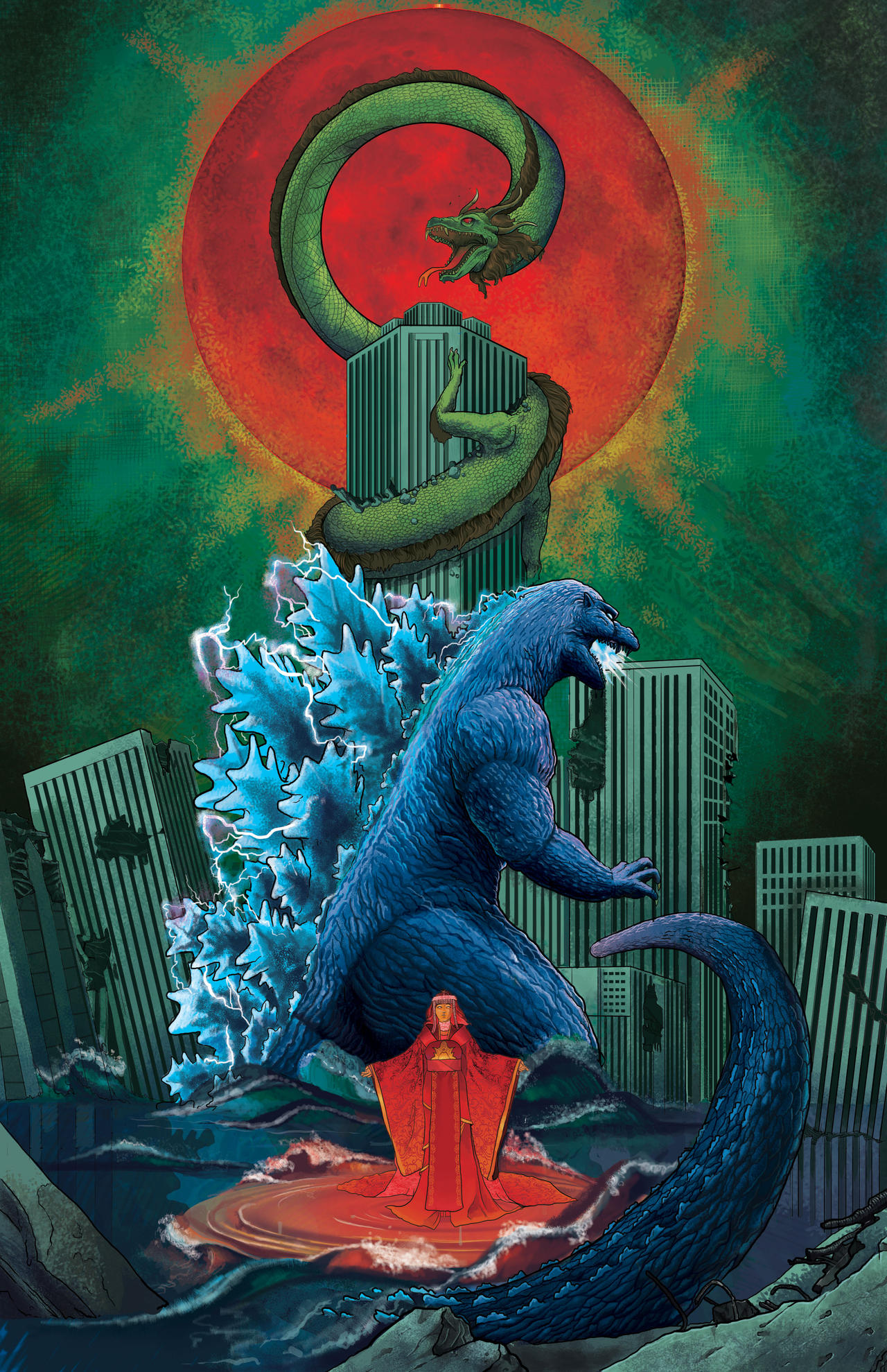 Manda Godzilla vs Manda by Erroseart on DeviantArt