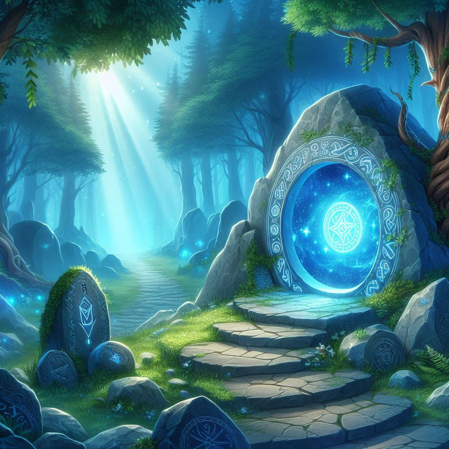 Magical portal lush forest by Freddup97 on DeviantArt