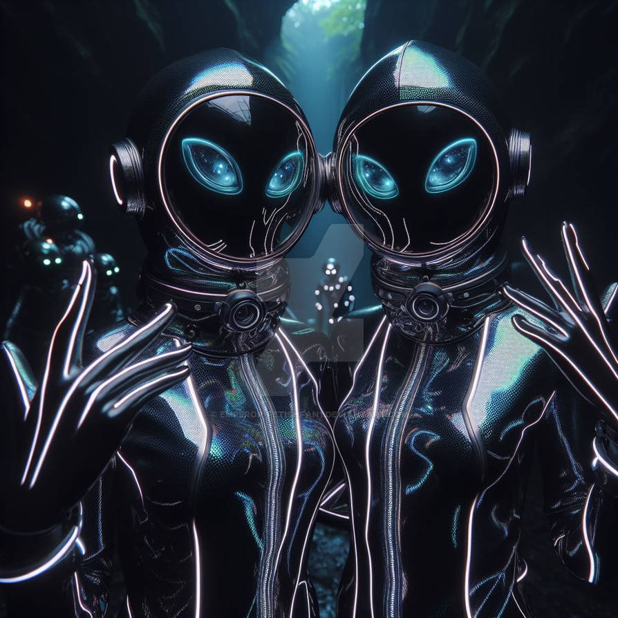 Iss Alien Mask Diving wearing Alien Masks by emperor-fetishfan1 on DeviantArt