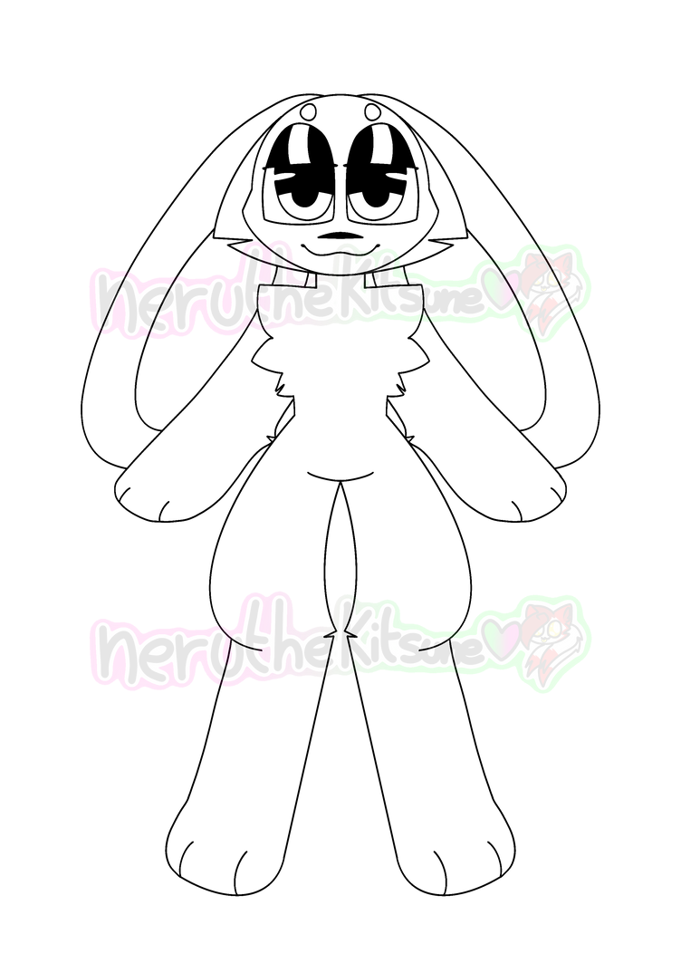 Fnaf Rabbit Base Male Bunny 1 Furry Base by NeruTheKitsune on DeviantArt