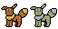 Eevees by SavageWolf2
