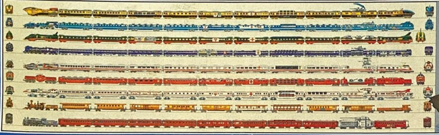 Full Consist of all Galaxy Express Trains by NeptuniaVII on DeviantArt