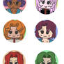 Revolutionary Girl Utena button set