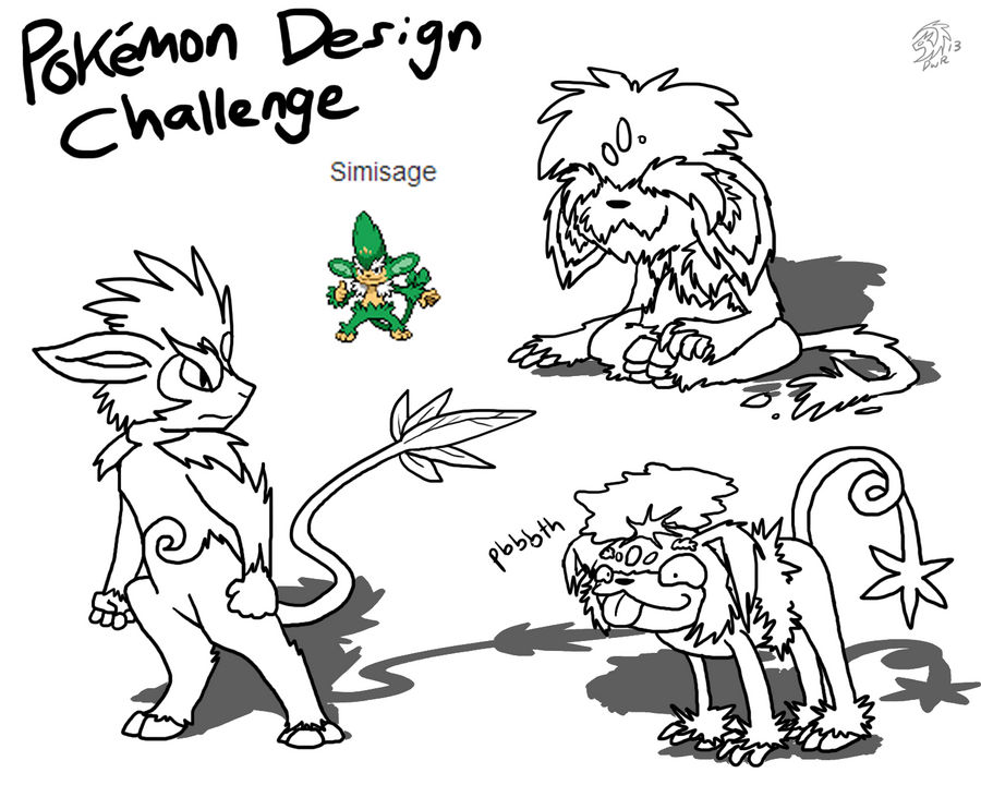 Pokemon Design Challenge - Simisage