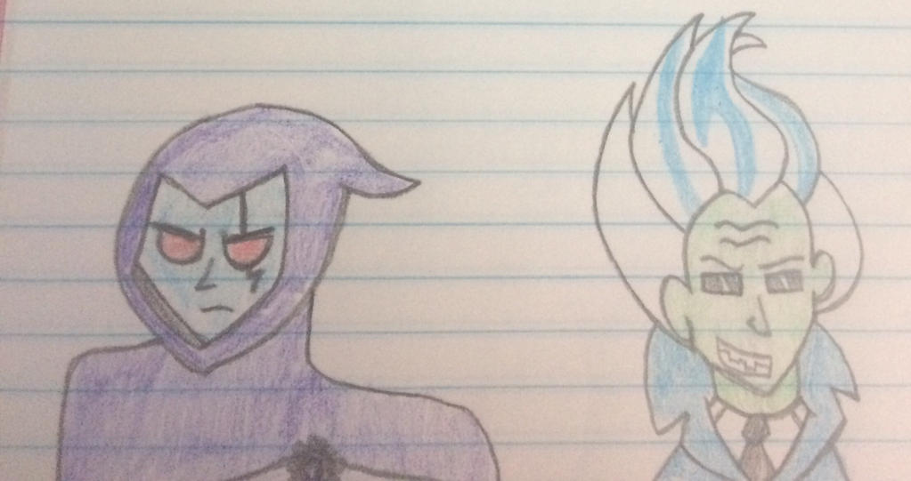 Traditional Drawing of Clocky and Techy by AutumnusPrime0 on DeviantArt