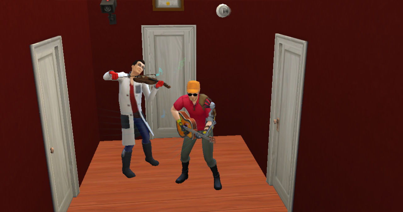 Sims 4tress 2 Two Friends Making Music Together by AutumnusPrime0 on