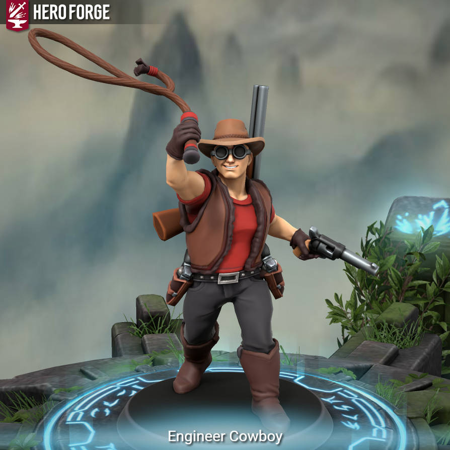 Hero Forge- Cowboy Engineer by AutumnusPrime0 on DeviantArt