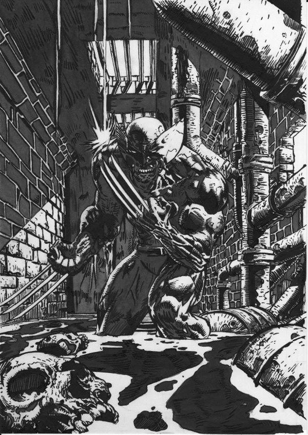 Wolverine Inking wolverine inking after Dave Finch by doom-chris on DeviantArt