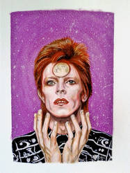 Bowie tribute - Aquarelle