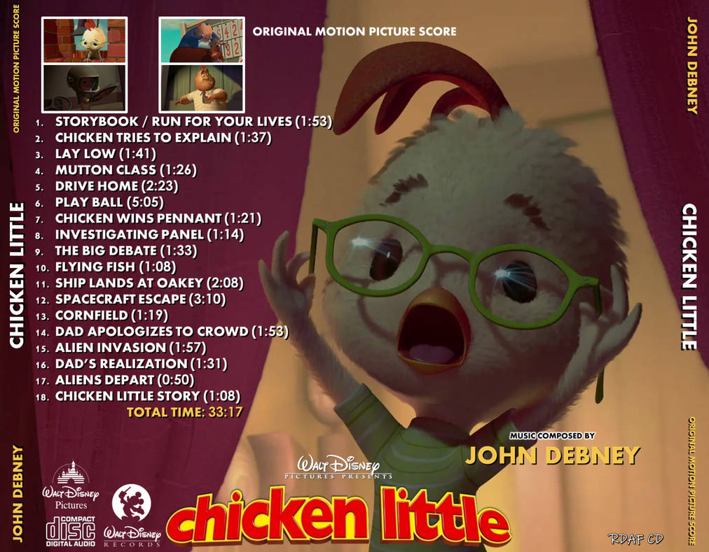 Chicken Little (2005) Original Score (Back) (Alt) by kidsfan on DeviantArt