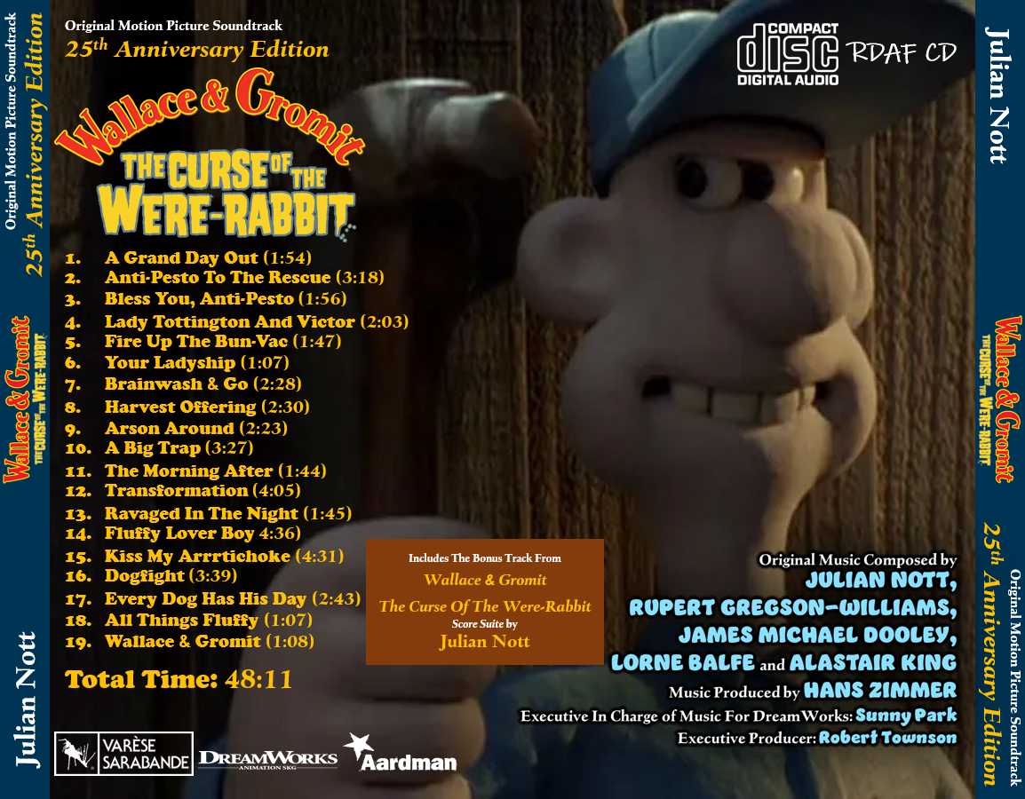 Curse Of The Were-Rabbit 25th Anniversary (Back) by kidsfan on DeviantArt