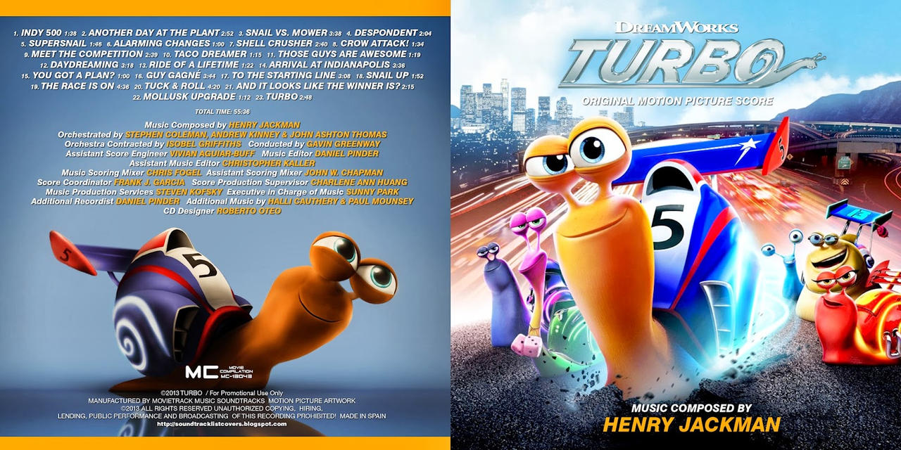 Turbo (2013) Original Score (Booklet) by kidsfan on DeviantArt
