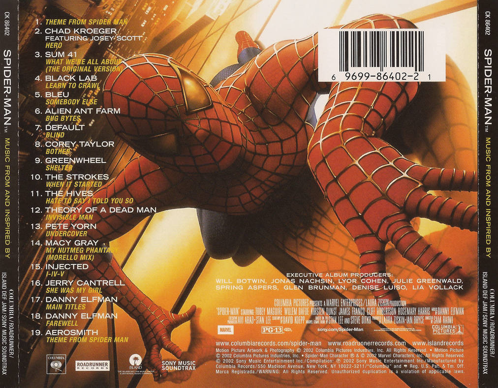 Человек паук 2 музыка. Человек паук 2002. Человек-паук Дэнни Эльфман. Человек паук саундтрек 2002. Человек паук Чед.