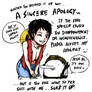 an apology