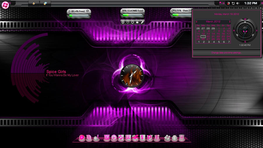 Samurize Deviantart Themes + Samurize + Rocketdock by jestjoy11 on DeviantArt