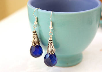 Blue Crystal Earrings