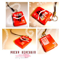 Pocky Charm keychain