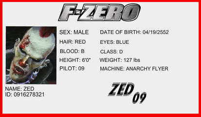 F-Zero License - Zed