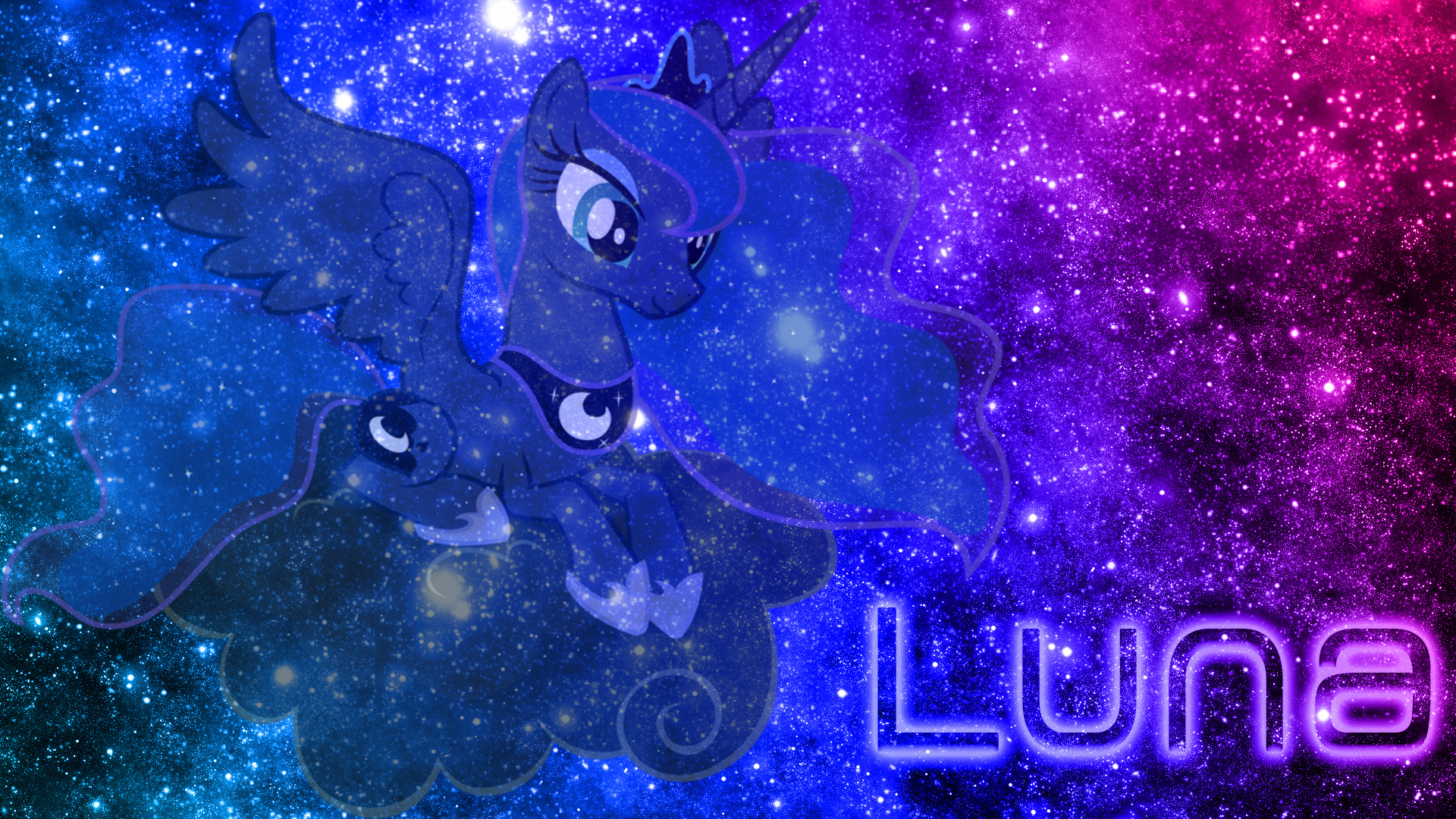 Princess Luna in space