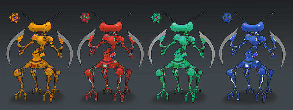Robtic Blood Color Robots color by StanislavKulyk on DeviantArt