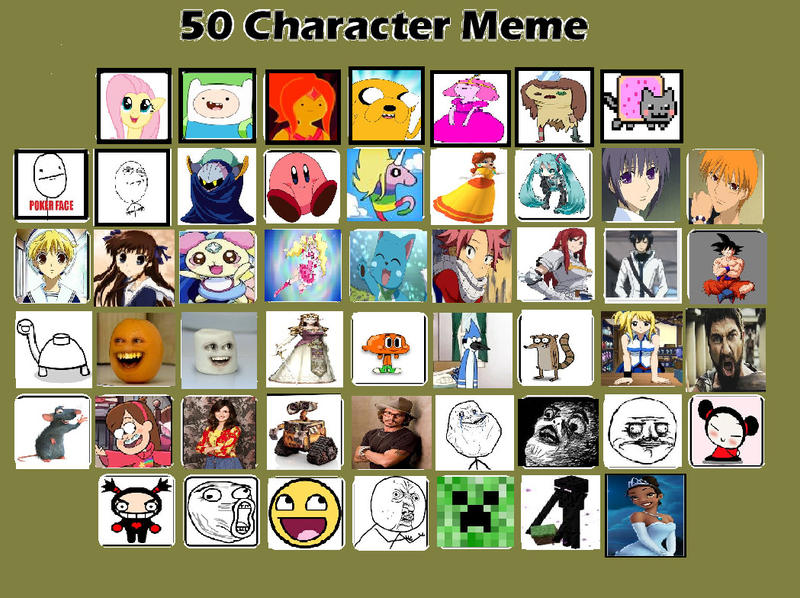 50 character meme by marshchoco on DeviantArt