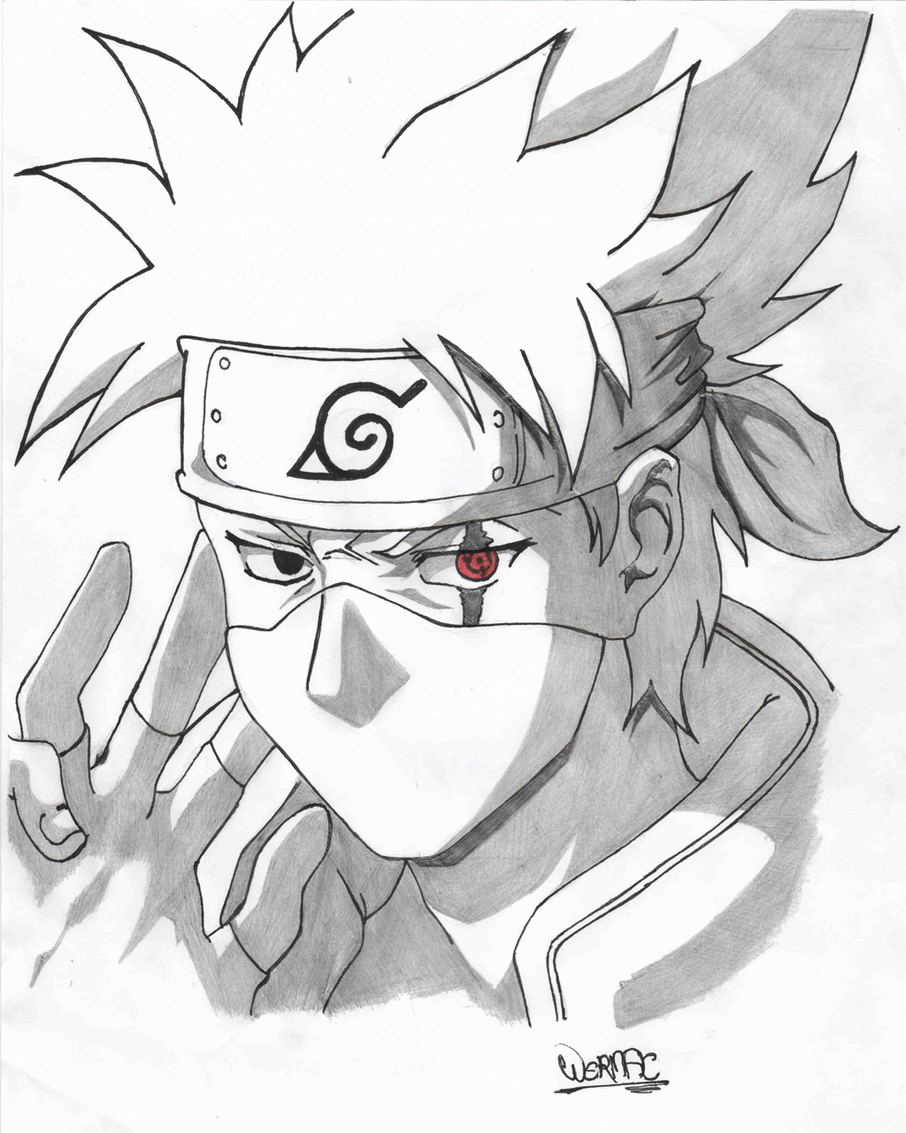 Naruto - Kakashi Hatake Drawing by Camron88 on DeviantArt