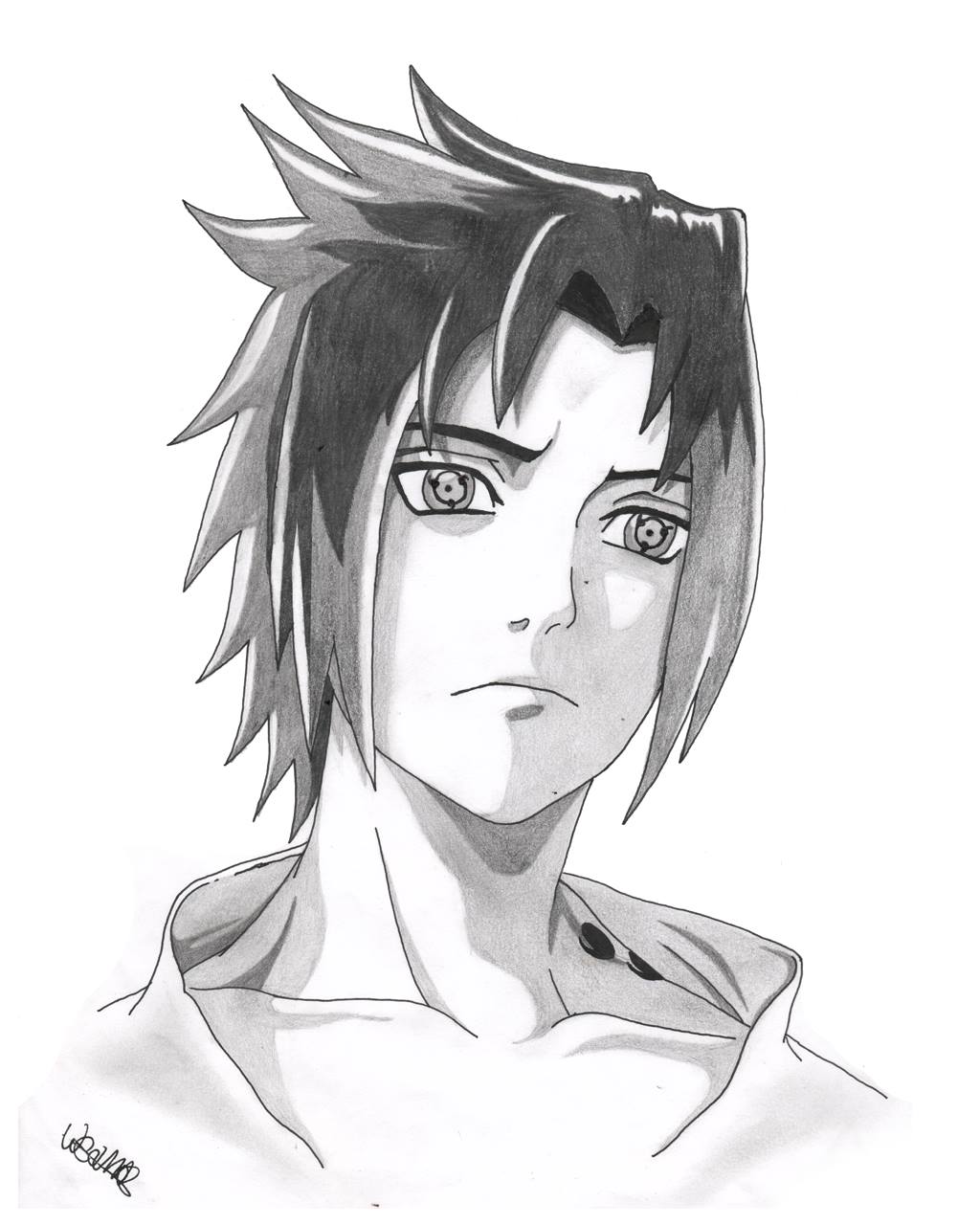 HOW TO DRAW SASUKE UCHIHA FROM NARUTO /// COMO DESENHAR O SASUKE