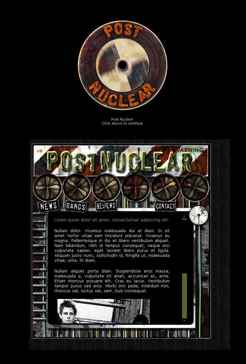 'Post Nuclear' music site...