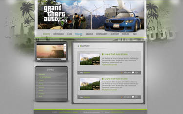 Grand Theft Auto V - webdesign