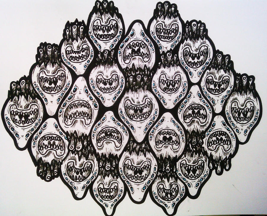 alien head pattern by ReVerbaration on DeviantArt