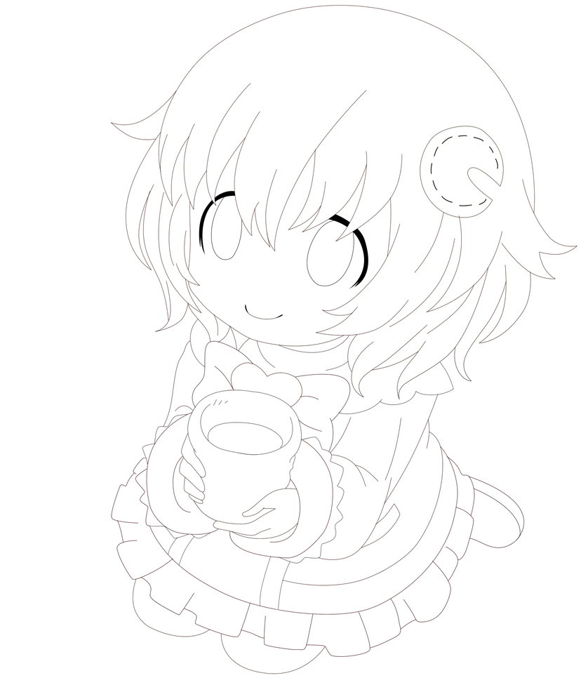 Compa Commission 2 Line Art by Planeptune on DeviantArt