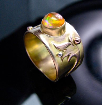 14K Fire Opal Ring II