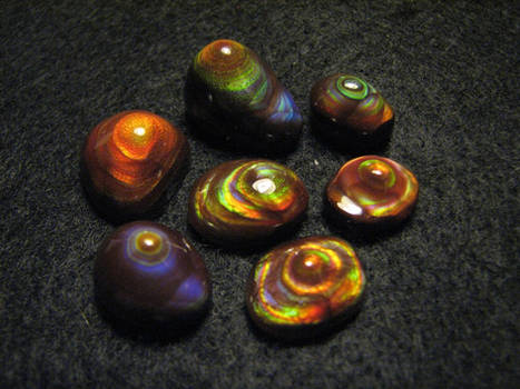 Fire Agate Eye Gems