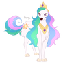 Princess Celestia dog design
