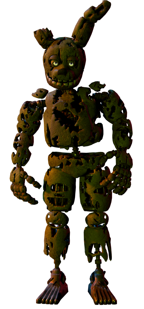 Confused Springtrap Springtrap hw by Scrappyboi2 by mangostories on DeviantArt