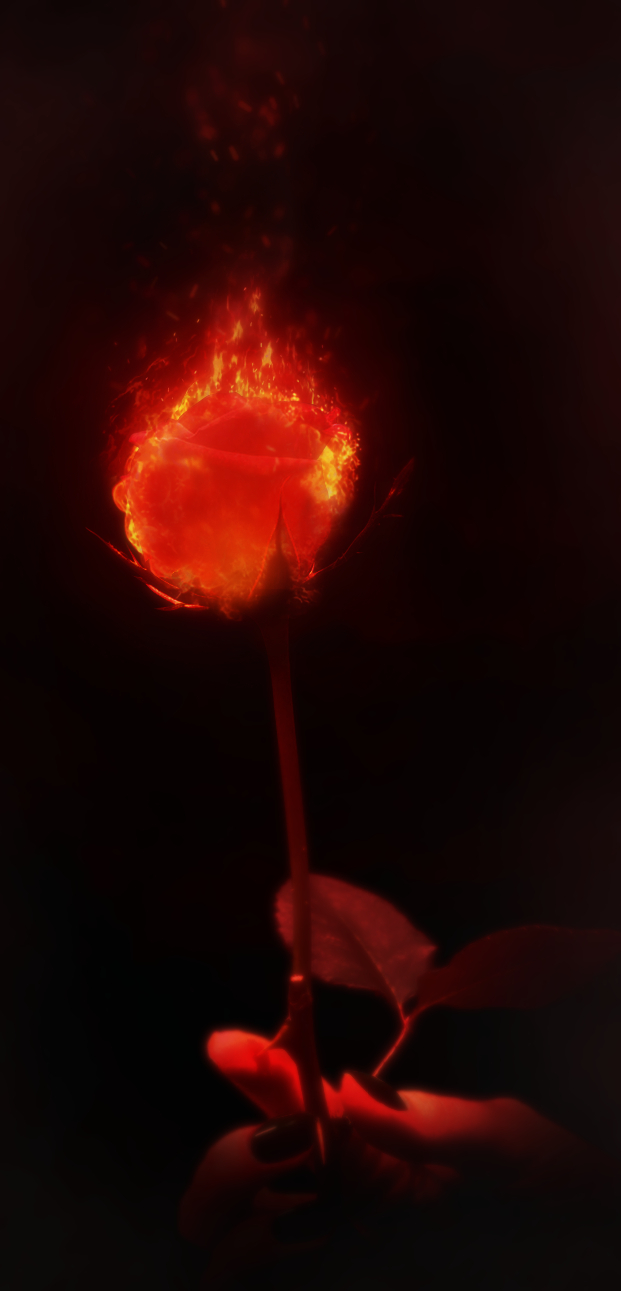 #ProjectColorful Day 1: Red - Fire Rose by GhostieDesigns on DeviantArt