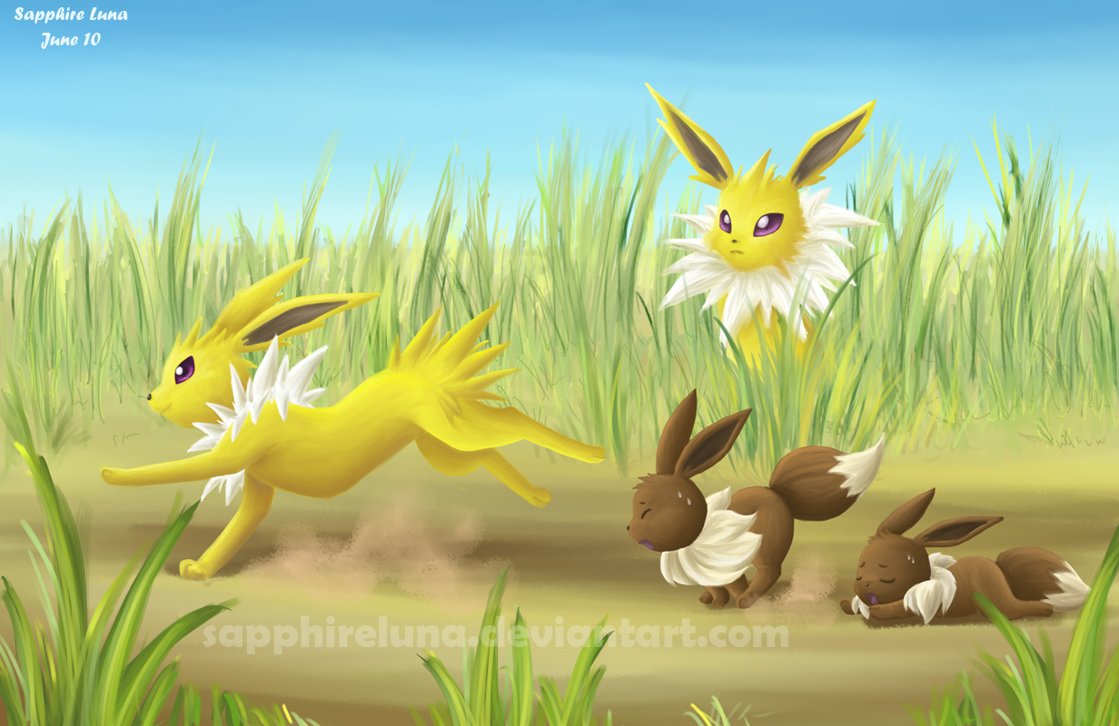 Jolteon and Eevee