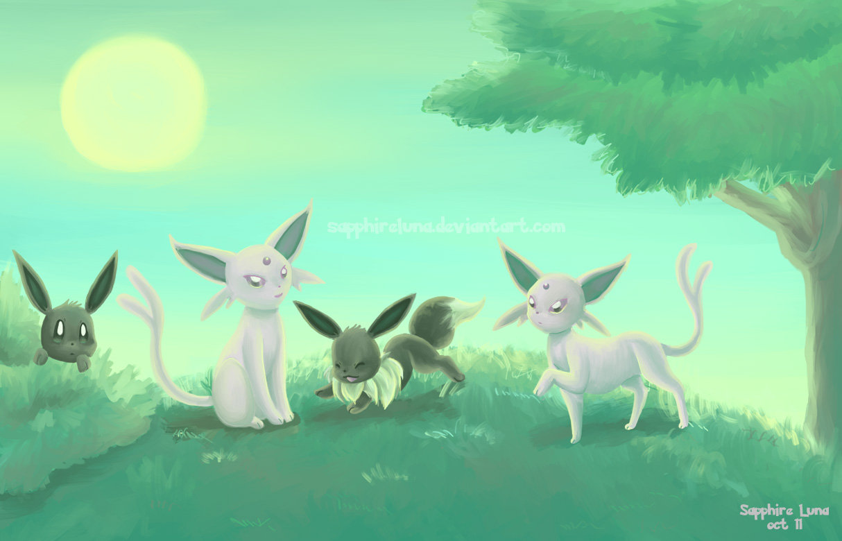 Espeon and Eevee