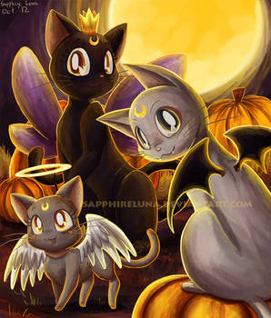 Moon Kitties Halloween