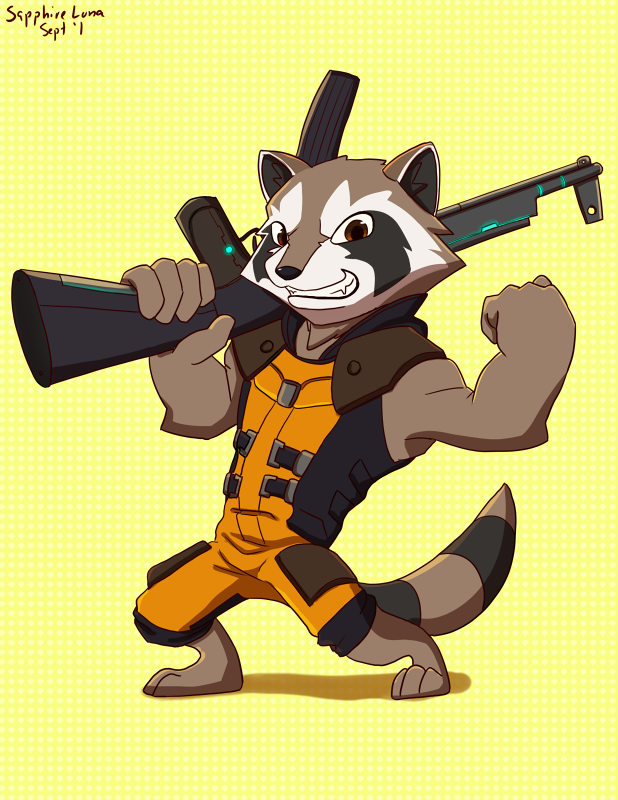 Commission - Rocket Raccoon