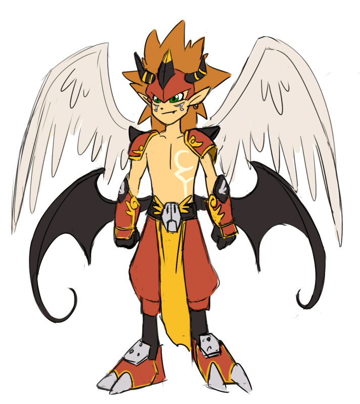 FlameAngemon by sapphireluna on DeviantArt