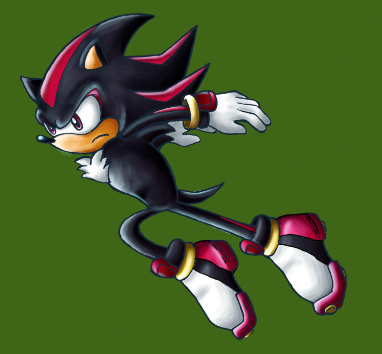 Shadow Without Rings Shadow pic without effects by sapphireluna on DeviantArt