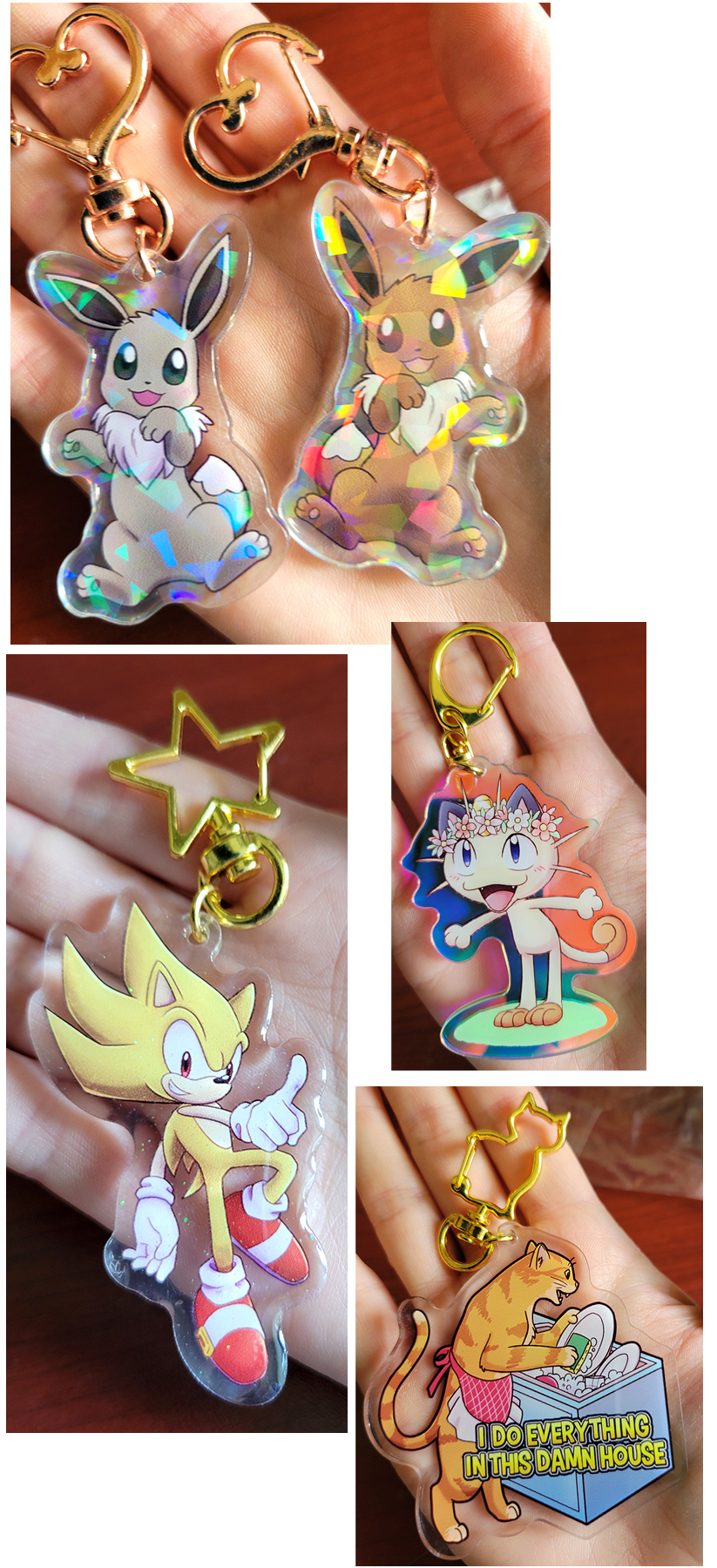 Selling these acrylic charms!