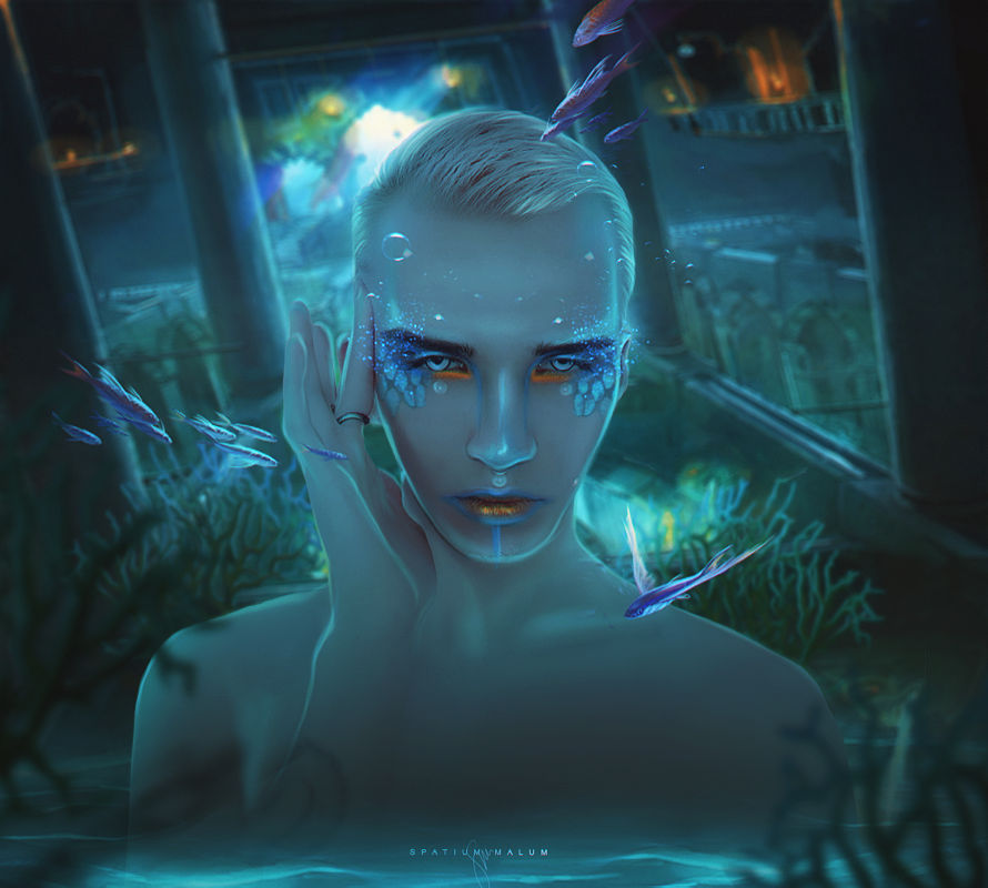 Deviantart Ghost Merman Merman in the deep by ALexBarry on DeviantArt